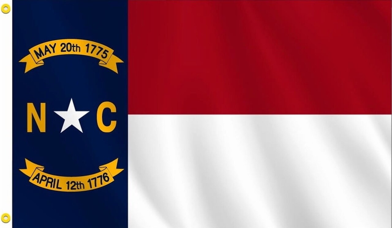 New Carolina State Flag – 3x5 ft Durable Polyester – Indoor/Outdoor Use